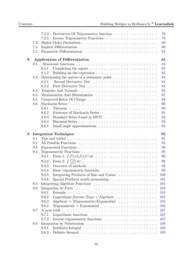 H2 Math Mastery Guide: Coloured, Concise A-Level Notes with Practice & Example Problems - Singapore Edition